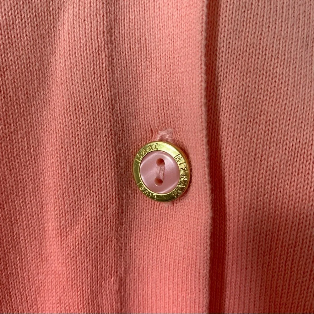 2/$35 Isaac Mizrahi Coral Dip Dye Three Quarter Sleeve Cardigan